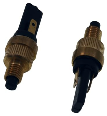 2 x Bremslichtschalter kompatibel mit Yamaha Aerox, MBK Nitro, Piaggio APE | Set mit 2 Bremslichtschaltern, 38 mm lang, M6-Gewinde, 2 Kabel; kompatibel mit Aprilia Scarabeo, Atlantic, Piaggio Beverly