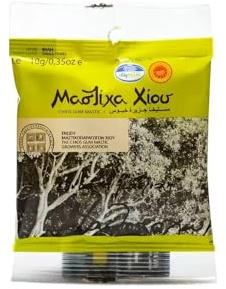 ELMA ΕΛΜΑ Chios Mastic Résine Naturelle Mastic Huile de Mastiha 1128 – Petites larmes/Grain 10 g