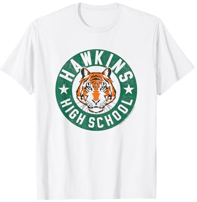 Logo des Tigers du lycée Stranger Things Hawkins T-Shirt