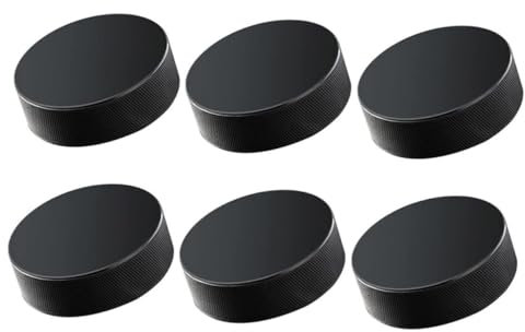 Sosoport 8stücke Gummi Eishockey-Pucks Standard-hockeybälle Für Trainingsspiele Sportzubehör Hochwertige Pucks Mit Dichter Textur Gute Elastizität Für Schüsse Und Pässe Geeignet Für Teichho