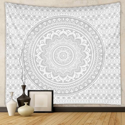 Uixxducc Mandala Wandteppich Wandbehang, Boho Wandteppich Tapisserie Indische Tuch Böhmische Wandtuch Wandkunst Schlafzimmer (200x150cm,GT616-3)