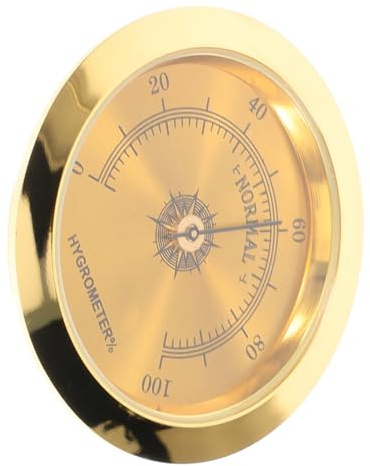 Abaodam Sturdy Metal Guitar Hygrometer for Acoustic Guitar with Reliable Humidity Measurement to Prevent Instrument Deformation and Cracking