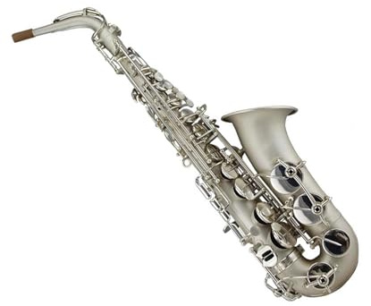 Saxophone für Musikliebhaber Silbernes Altsaxophon Musikinstrument für Anfänger