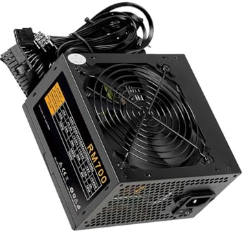 Zeizafa Alimentazione per PC Desktop in Metallo RM700 da 700 W con Filtraggio Avanzato E Ventola Raffreddamento Silenziosa Efficiente per Un Funzionamento Regolare Alimentatore per PC da Gioco