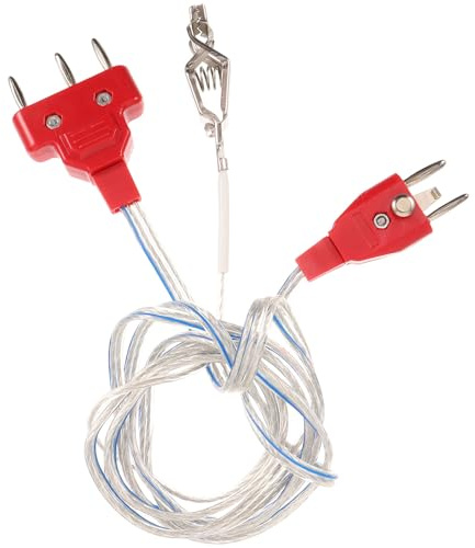 DIYEAH Cordon D'escrime Multifonctionnel pour Fleuret, Fil Conducteur Rouge pour Connexion Stable Corps et Masque, Accessoire Professionnel de Protection et Équipement D'escrime