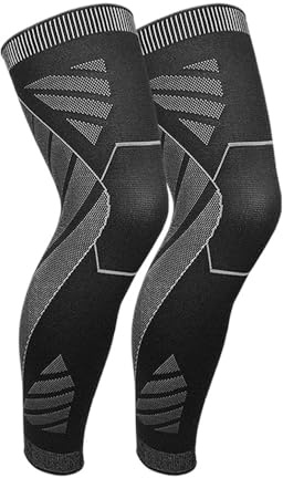 GSCLZ Maniche a compressione for gambe lunghe, supporto for ginocchio a manica intera, protezione for basket, calcio, sollievo dal dolore Per Sport, Calcio, Corsa, Ciclismo