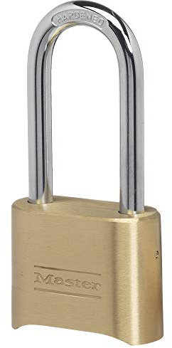 Master Lock 175LH Set Your Own Combination Padlock, Brass Finish, 2-1/4 in. Shackle