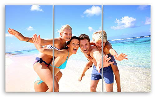 ge Bildet hochwertiges Leinwandbild XXL - Ihr eigenes Foto - Ihr Wunsch-Motiv auf Künstler-Leinwand - 165 x 100 cm mehrteilig (3 teilig) 1463