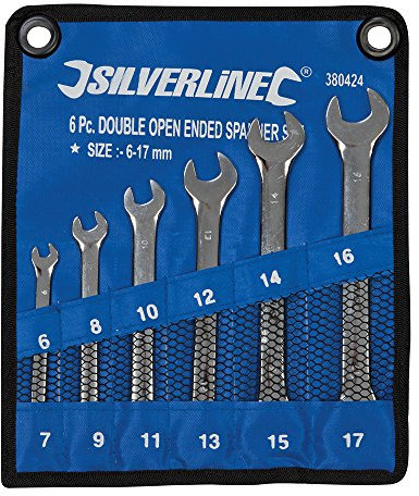 Silverline 380424 - Set chiavi fisse