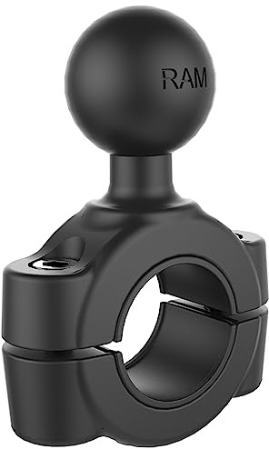 Ram Mount RAM-B-408-75-1U Aluminium Drehmoment Mittel Schienenbasis, Größe B, Schwarz