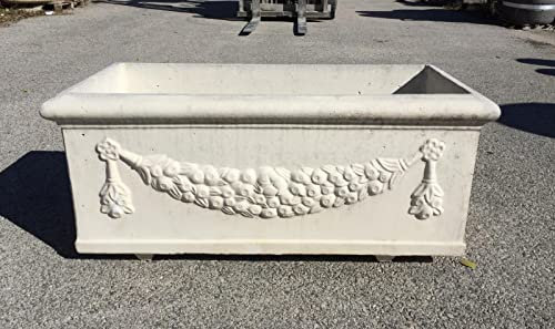 ARTISTICA GRANILLO FIORIERA in Cemento,Vaso, 100X45 H40 CM.