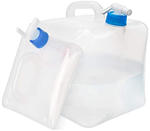ElifeAcc Faltbarer Wasserkanister mit Hahn 5L/10L/20L Langlebig Langlebig tragbar und leicht zu reinigen tragbar und leicht zu reinigen ideal für Wandern Klettern Outdoor BBQ Camping und Picknick