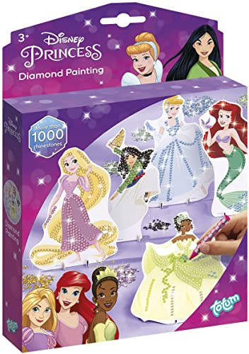 Disney Princess Diamond Painting Set: crea immagini scintillanti di Arielle, Belle e Rapunzel con bellissime pietre glitterate