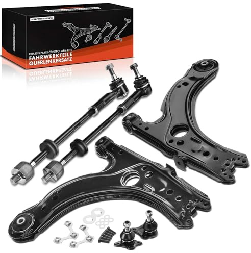 Frankberg 6x Querlenker Traggelenk Spurstange Vorne Kompatibel mit A3 8L1 1.6L-1.9L 1996-2003 Leon 1M1 1.4L-2.8L 1999-2006 Golf IV 1J1 1.4L-2.8L 1999-2005 New Beetle 1C1 9C1 1999-2010