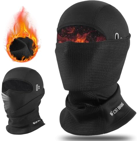 VDYXEW Winter-Sturmhaube, Motorrad-Skimaske, Thermo-Gesichtsmaske für Männer und Frauen, winddicht und atmungsaktiv, kaltes Wetter, Ausrüstung für Motorrad, Skifahren, Radfahren, Männer, Einheitsgröße