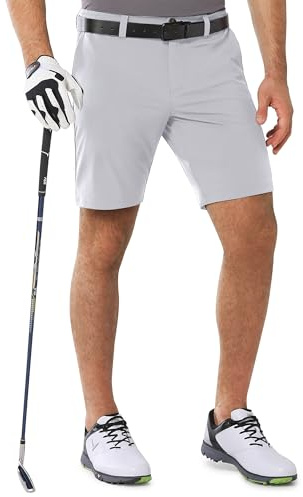 Outdoor Ventures Herren Golfshorts 9 Stretch Golf Shorts mit 5 Taschen | UPF 50+, Schnelltrocknend, Leicht, 3 Tee-Halter, Atmungsaktiv, Feuchtigkeitsableitend, für Golf Wandern Camping