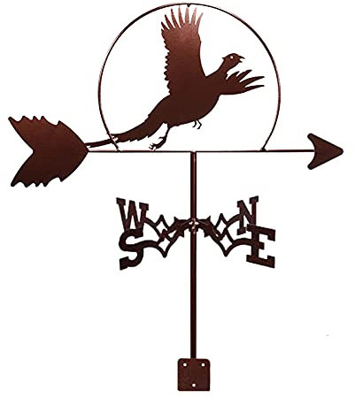 Wetterfahne Pferd Cowboy Kreuz Schwan Ornament, Wetterfahne, Windrichtungsanzeiger Halterung, professionelle Messung mit Metall für den Außenbereich, korrosionsbeständig, einfach zu montieren