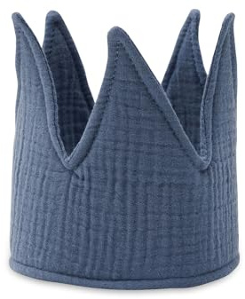 Jollein 718-601-66035 Stoffkrone/Geburtstagskrone blau