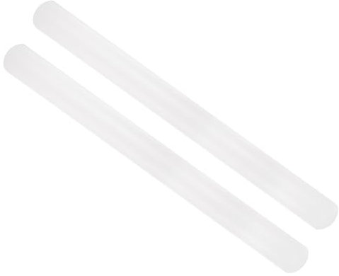 CoCud Mattarello Pasta Zucchero Lunghezza 20 Rullo Pasta Rullo Fondente Antiaderente Plastica PP Senza Manico - (APPlicazioni: Cottura Pasta Zucchero Fatta Casa) 2Pz
