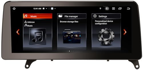 12,3 Qualcomm 8 Core 8+128GB Radio Coche Bluetooth 5.1 Android Estéreo para BMW X5 E70/ X6 E71 CCC Sistema Carplay DSP Bluetooth 5.1 A2DP WiFi Canbus Idrive Pantalla táctil