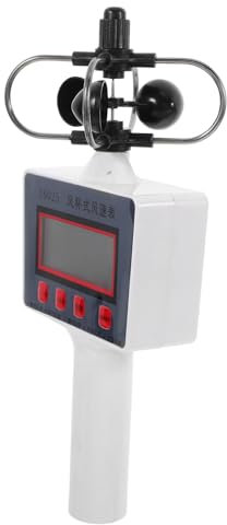 OKUMEYR Anémomètre Portable Compact à Écran Lcd, Appareil De Mesure Numérique Vitesse Du Vent Pour Usage Extérieur, Enseignement Géographique, Agriculture Et Gestion Forestière