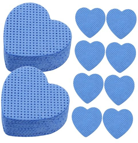 OFFIGAM 200stücke Herzförmige Nagellack-pads Aus Weichem Baumwollmaterial Für Gelnägel Und Wimpernverlängerung Zum Entfernen Von Nagellack Und Reinigen Von Wimpernkleber