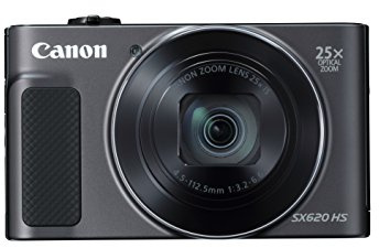 Canon PowerShot SX620 HS 20.2 MP Digital Compact Camera (3 Inch Display, 25 x Optical Zoom, Wi-Fi, NFC, Full HD Video) - Black (Renewed)
