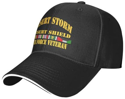 Mode Trucker Baseballmütze Veteran Der Desert Storm Desert Shield Force Sportkappe Freizeit Mütze Damen, Running, Baseball Cap