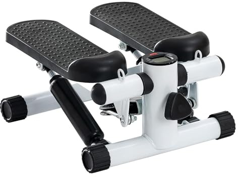 Steppers for Exercise at Home, Mini Stepper with Resistance Bands - Quiet, 360LBS Weight Capacity Portable Stair Stepper for Buttocks Lifting & Body Shaping, Compact Fitness Stepper for Small Spaces