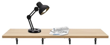 ieLsngai Wandklapptisch Klapptisch Wandmontage 120 * 58cm/2pcs, Wand montierter Klapptisch, Platzsparend als Esstisch, Schreibtisch, Arbeitsplatz