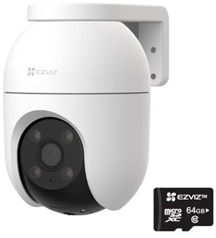 EZVIZ WLAN Überwachungskamera Aussen C8c 4MP und 64 GB Micro SD-Karte