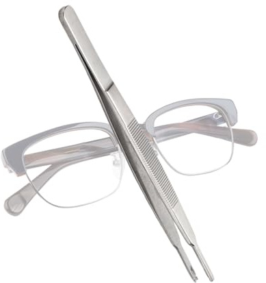Cacciavite per occhiali, piccole pinzette di precisione con kit di riparazione per occhiali, ideale per orologi, PC, computer, elettronica, controller, laptop