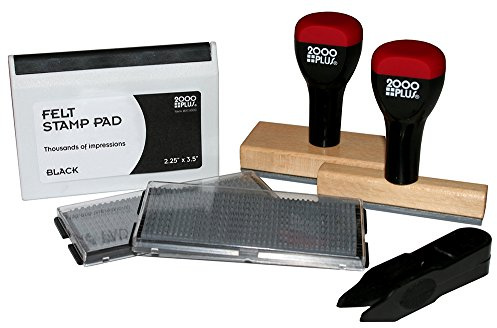 COSCO 2000PLUS Custom Stamp KIT, Black Ink