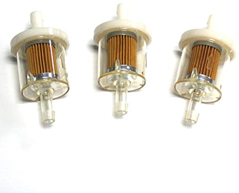 HURI 3x Kraftstofffilter Benzinfilter Aufsitzmäher Rasentraktor viele Motoren Ersetzt für Briggs & Stratton 691035 493629 695666 AM1008356