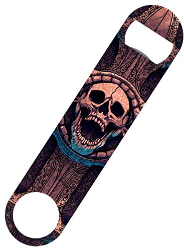 Laughing Skull Bar Blade Bottle Opener, Speed Opener, 18 x 4cm