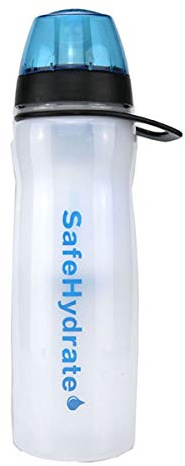 Pyramid SafeHydrate Water Purification Bottle and Filter - White, 650ml