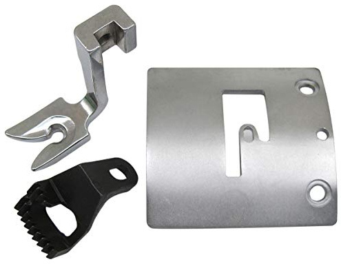 ckpsms Marca -1 Set # GM103 + GM102 + GM101 Placca ago e Piedino per Cane e Piedino Adatti per Singer 45K SHANGGONG GA5-1 Macchina da Cucire in Pelle