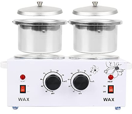 EUNEWR Wachserhitzer 220V 200W Wachswärmer Wachs Haarentfernung Wax Enthaarung Wachserhitzer mit 4X100g+28 Wischstöcke Wachsperlen,für Professionelle und Private Einfach und Schnell Haarentfernung