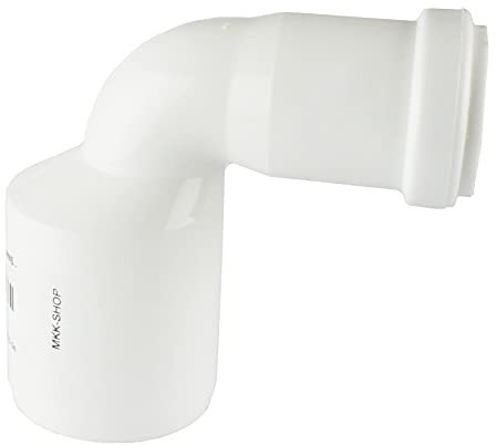 HT 90° Bogen Reduktion DN 50/32 exzentrisch weiß