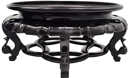 Support de vase oriental pour aquarium, théière, vase, base stable pour décoration d'intérieur (32 cm)