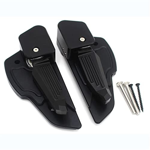HAIBING Für Vespa Sprint Primavera 150 2013-2020 Motorrad Trittstufen Fußstütze Katapult Pedal CNC Aluminium Ersatz-Upgrade-Zubehör (Farbe : Schwarz)