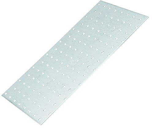 D2D | 20 Stück - Lochplatten - Größe: 160 x 300 mm - Stärke: 2 - Feuerverzinkt E-TA - EN 14545 - Verbindungsplatten - Lochblech - Knotenbleche - Made in Germany
