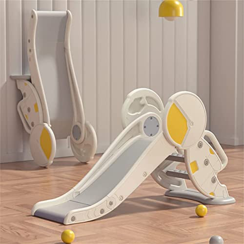 Scivolo Pieghevole per Bambini, Scivolo per Bambini in Plastica HDPE Scivoli Autoportanti Giocattolo per Scalatore per Bambini A Forma di Astronauta, Montaggio Rapido E Facile,A