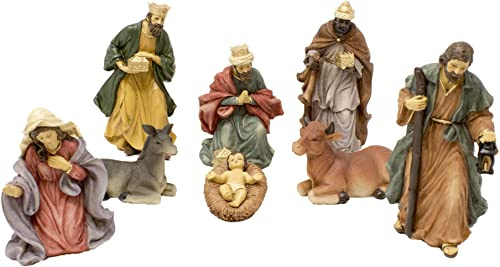 Joy Christmas Nativita' Presepe 15 cm Set 8 Pezzi, 48208
