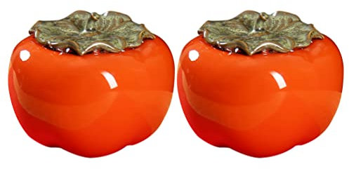 Alipis 2pcs Orange Tea Jar Ceramic Airtight Lid Storage Container for Loose Leaf Tea Candy in Kitchen