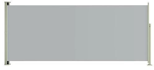 vidaXL Seitenmarkise Ausziehbar 220x500 cm Grau