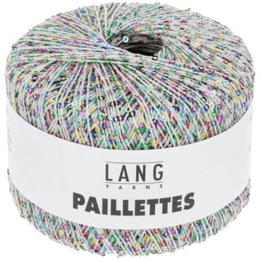 Lang Yarns Paillettes 39.0101 - weiß/bunt