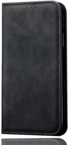 SEAHAI Cuero Funda para Motorola Moto G14 Billetera Carcasa, Estuche con Tarjetero/Cierre Magnético/Suporte/Bloqueo RFID, Ultradelgado Cartera Flip Cover Case - Negro