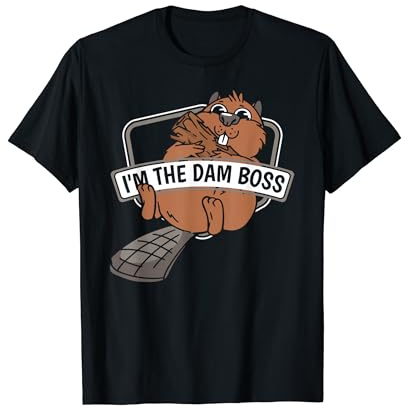 I'm The Dam Boss Eurasian Castor Canadensis Beaver T-Shirt