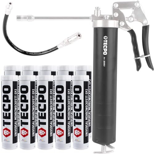 Einhand Fettpresse Handfettpresse + Mehrzweckfett EP2 Lithium Fett 10x400g